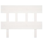 vidaXL Tête de lit Blanc 93 5x3x81 cm Bois massif de pin