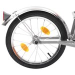 Vidaxl remorque à bagages pour vélo avec sac orange et noir