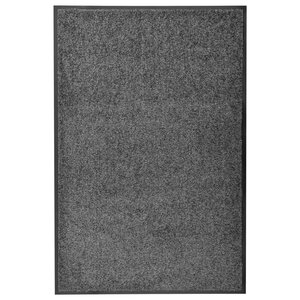 vidaXL Paillasson lavable Anthracite 60x90 cm