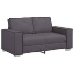 vidaXL Fauteuil canapé Gris 160 x 78 x 84 cm Cuir artificiel