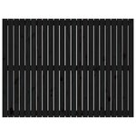 vidaXL Tête de lit murale Noir 146 5x3x110 cm Bois massif de pin