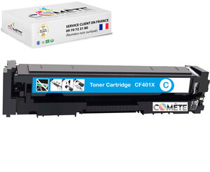 201X - 1 toner compatible avec HP 201X CF401X Cyan - Entreprise française