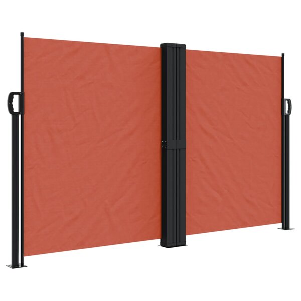 vidaXL Auvent latéral rétractable terre cuite 140x1200 cm