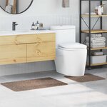 vidaXL Tapis de bain 2 Pièces Marron 50 x 50 cm Polypropylène