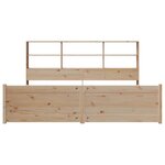 vidaXL Lit bibliothèque sans matelas 180x200 cm bois massif de pin