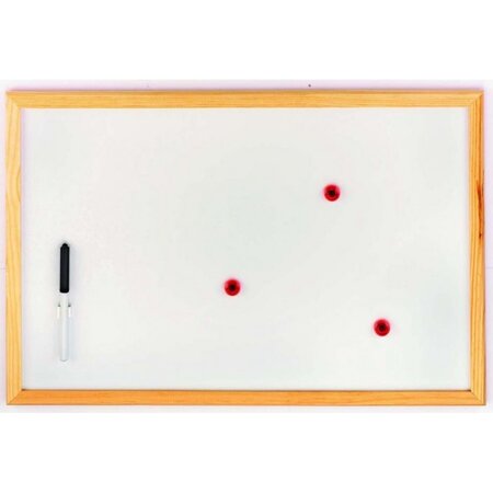 Tableau blanc magnétique 60 x 40 cm ulmann + feutre effaçable + aimants -  La Poste