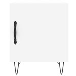 vidaXL Table de chevet blanc 40x40x50 cm bois d’ingénierie