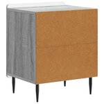vidaXL Cabinet de chevet 2 Pièces Sonoma gris 43 x 34 5 x 52 cm