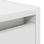 vidaXL Tables de chevet murales 2 Pièces blanc 38x34x40 cm