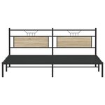 vidaXL Cadre de lit sans matelas chêne sonoma 193x203 cm