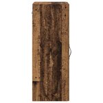 vidaXL Meuble mural Bois Ancien 34 5 x 34 x 90 cm Bois d'ingénierie