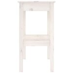 vidaXL Table console Blanc 110x40x75 cm Bois de pin solide