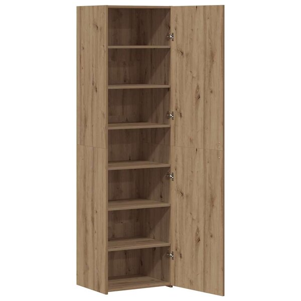 vidaXL Haut Armoire 2 Pièces Chêne artisanal 50 x 42 5 x 185 cm