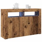 vidaXL Buffet Bois ancien 116 x 30 x 75 cm Bois d'ingénierie
