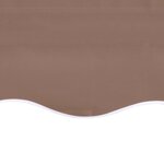 vidaXL Tissu de remplacement pour auvent Marron 4x3 m