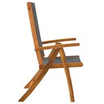 vidaXL Ensemble à Manger de jardin 7Pièces bois d'acacia solide textilène