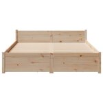 vidaXL Cadre de lit sans matelas 150x200 cm bois de pin massif