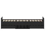 vidaXL Cadre de lit Chêne noir 203 x 103 x 50 cm Bois d'ingénierie