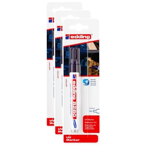 Marqueur Spécial Securitas UV 8280 Transparent Pointe 1 5-3 mm x 3 EDDING