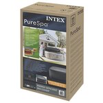INTEX Housse de spa INTEX Gris foncé 196 x 196 x 72 cm PVC et PU