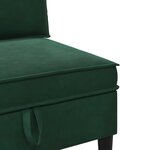 vidaXL Ensemble de meubles pour le salon 3 Pièces Vert foncé Velours