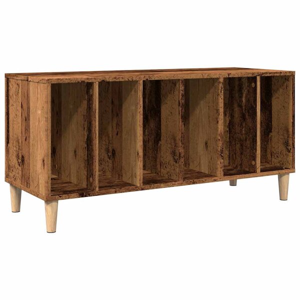vidaXL Armoire à disques vieux bois 100x38x48 cm bois d'ingénierie