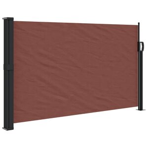 vidaXL Auvent latéral rétractable marron 120x500 cm