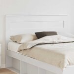 vidaXL Tête de lit Blanc 140 cm Bois d'ingénierie