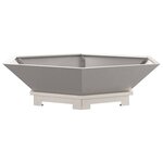 vidaXL Braise Marron 100 x 100 x 28 cm Acier résistant aux intempéries