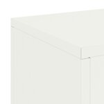 vidaXL Supports de Plantes Pillar 2 Pièces Blanc 24x24x75 cm Acier