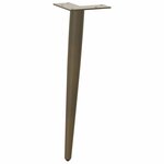 vidaXL Pieds de table basse coniques 4 pièces Acier naturel 42-43 cm Acier