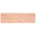 vidaXL Dessus de table bois massif traité bordure assortie