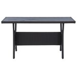 vidaXL Ensembles de meubles d'extérieur Noir polyrotin