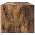 vidaXL Meuble TV chêne fumé 80x31x25 5 cm bois d'ingénierie