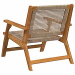 vidaXL Mobilier de jardin 2 Pièces Beige 67 x 78 x 73cm