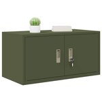 vidaXL Armoire de rangement Vert olive 80 x 40 x 40 cm Acier
