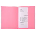 Paquet 100 chemises Jura 160 1 rabat Rose x 5 EXACOMPTA