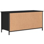 vidaXL Meuble TV Noir 100x40x50 cm Bois d'ingénierie