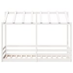 vidaXL Lit pour enfants sans matelas blanc 75x190 cm bois pin massif