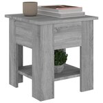 vidaXL Table basse Sonoma gris 40x40x42 cm Bois d'ingénierie