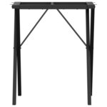 vidaXL Pieds de table à manger cadre en X 50x40x73 cm acier