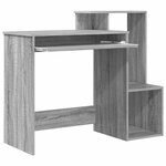 vidaXL Bureau Gris Sonoma 106 x 41 x 88.5 cm Bois d'ingénierie