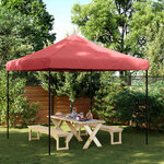 vidaXL Tente de fête 292 x 292 x 315 cm Bordeaux Tissu Oxford