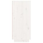 vidaXL Armoire à chaussures Blanc 60x35x80 cm Bois de pin massif