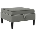 vidaXL Ensemble de meubles pour le salon 6 Pièces Gris foncé Tissu