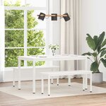 vidaXL banc Blanc 110 x 35 x 45 cm Bois de pin massif