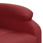 vidaXL Fauteuil de massage Rouge bordeaux Similicuir