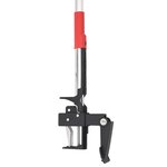 vidaXL Désherbant rouge et argenté 99 5 cm aluminium anodisé