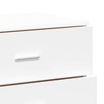 vidaXL Buffets 2 Pièces blanc 60x39x80 cm bois d’ingénierie