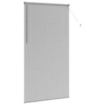 vidaXL Store de Fenêtre Argenté 120 x 220 cm Aluminium